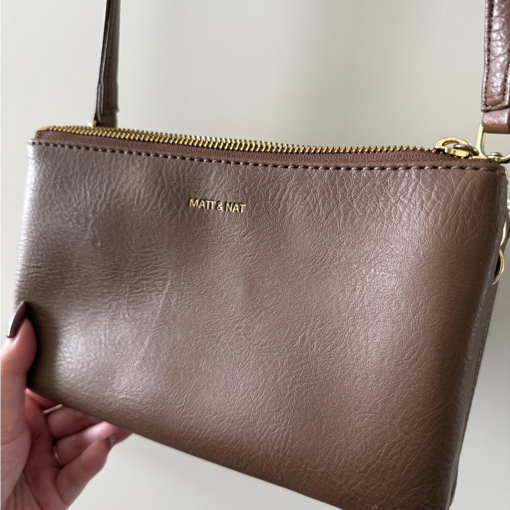 Matt & Nat TRIPLET VEGAN CROSSBODY BAG - PURITY